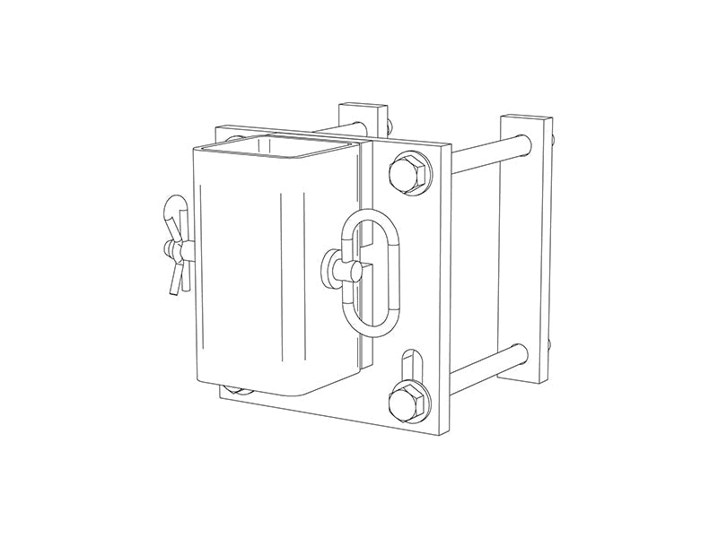 Head mounting bracket for Lexion G4 Stalk Stomper kits