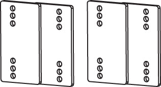 Drago Series II 6-Row Offset Brackets