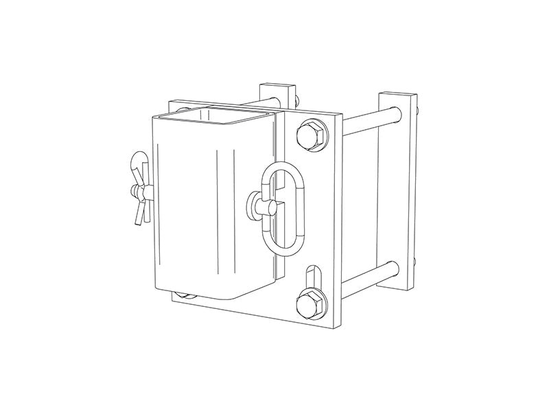 Head mounting bracket for AGCO/Massey/Gleaner/Challenger stalk stomper kits