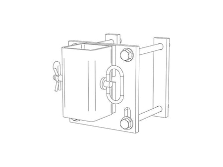 Head mounting bracket for AGCO/Massey/Gleaner/Challenger stalk stomper kits