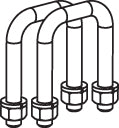 U-Bolt - 4x4 Mount 2 Pack