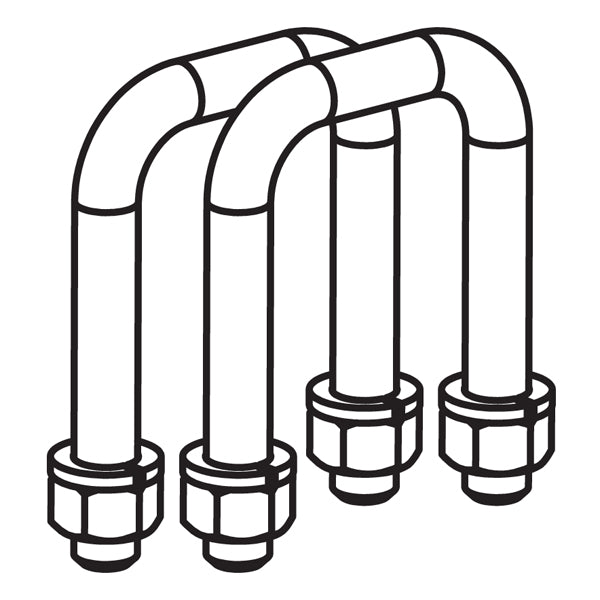 U Bolts - 2"x2" Toolbar Mount (2 pack)