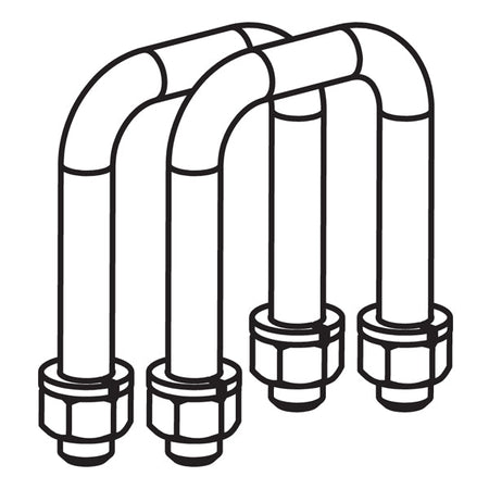 U Bolts - 2"x2" Toolbar Mount (2 pack)