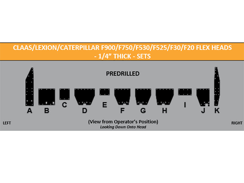 Claas lexion caterpillar skid shoe layout