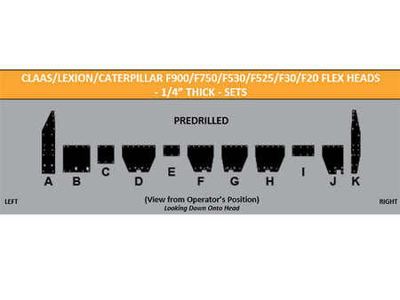 Claas lexion caterpillar skid shoe layout