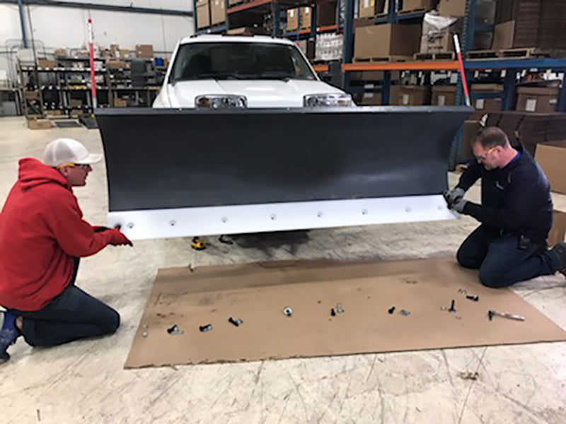 Custom UHMW Poly Cutting Edge for Buckets and Snowplow Blades (ONE-PIECE blade, sized 94"-119" - Higher LTL Shipping Rate Applies) - $100 Minimum