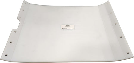 White UHMW poly skid shoe for Kuhn Merge Maxx hay merger part number 84881