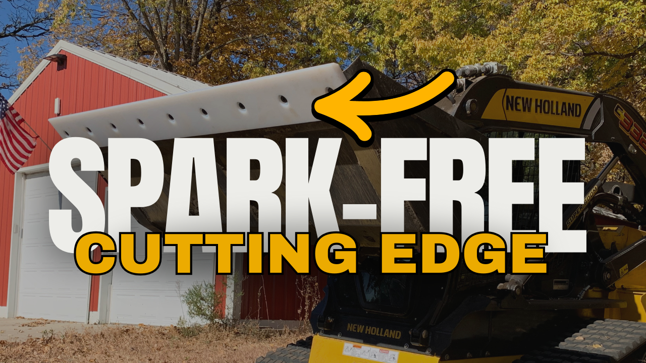 Spark-Free Cutting Edges for Loaders Reduce Risks of Fires, Explosions When Handling Flammable Material