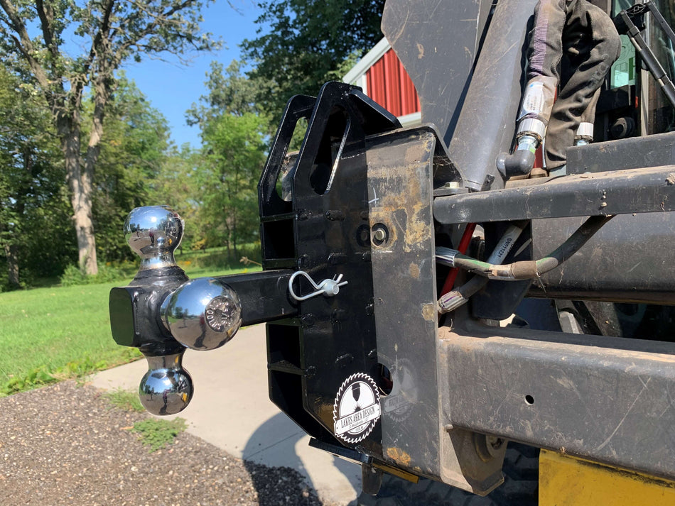 Skid Hitch installed on New Holland skidloader