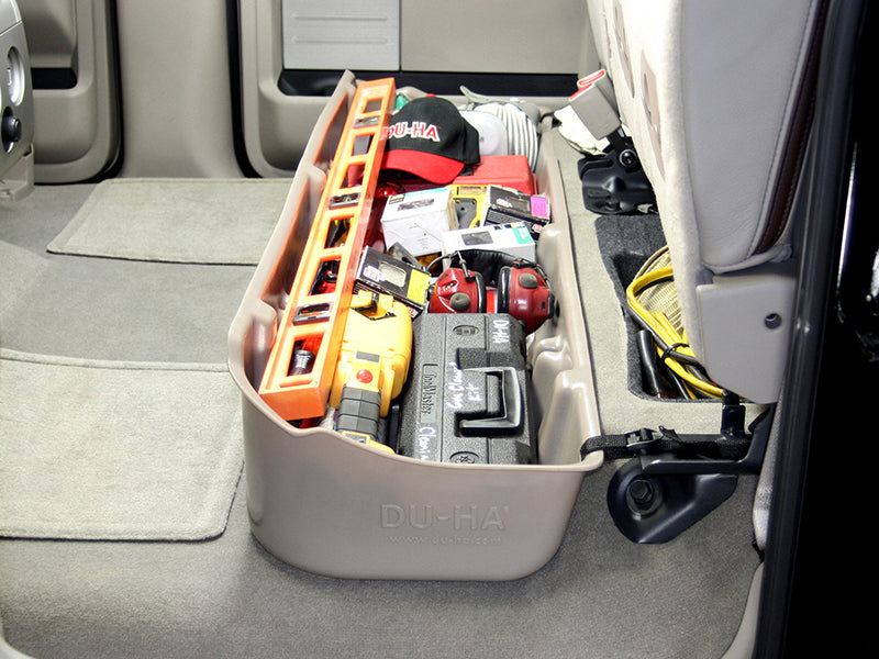 Du-Ha storage container full of contractor tools