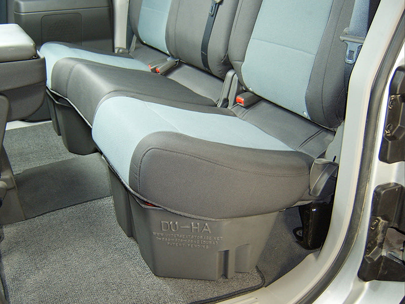 DU-HA Underseat Gun / Storage Case with Lid for 2017-2021 Nissan Titan King Cab & 2004-2021 Nissan Titan King Cab & Crew Cab - Dark Gray