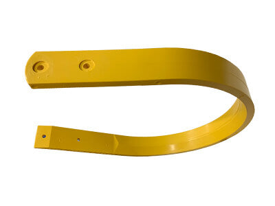 Yellow May Wes poly pickup band for New Holland balers