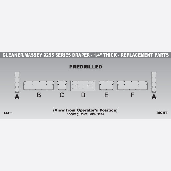 Gleaner/Massey 9255 Skid Shoe Replacement Parts