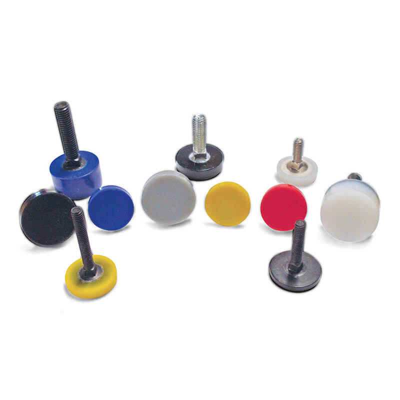 Assorted sizes and colors of poly capped bolts