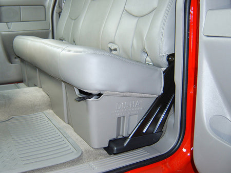 Du-Ha storage tote and components for 1999-2007 Classic Chevy/GM installed under seat