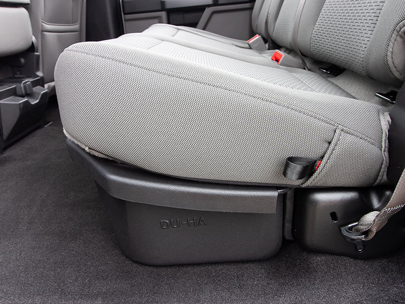 Du-Ha storage tote under seat of Ford F150