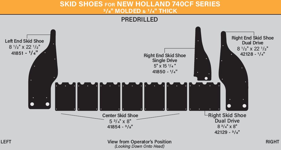 ソリューション Skid Shoe Kits for New Holland – May Wes