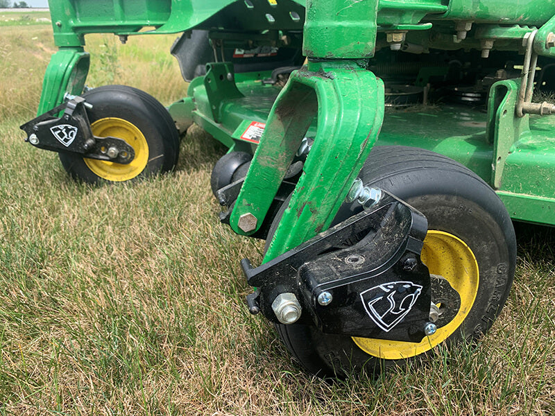 Ride Tamer installed on John Deere Z-series zero turn mower